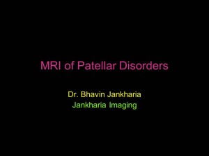 MRI Of Patellar Disorder
