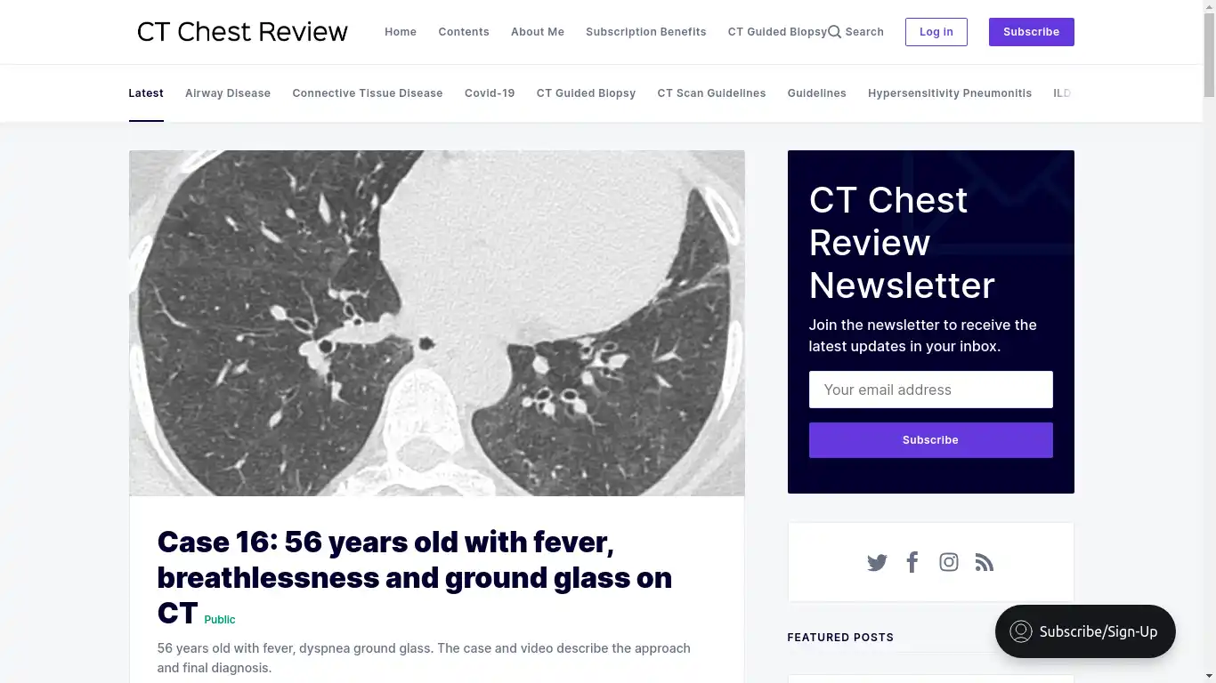 CT CHEST REVIEW